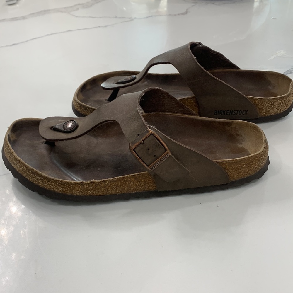 Birkenstock The Gizeh Brown Modern Thong. Size 41 - Picture 8 of 14